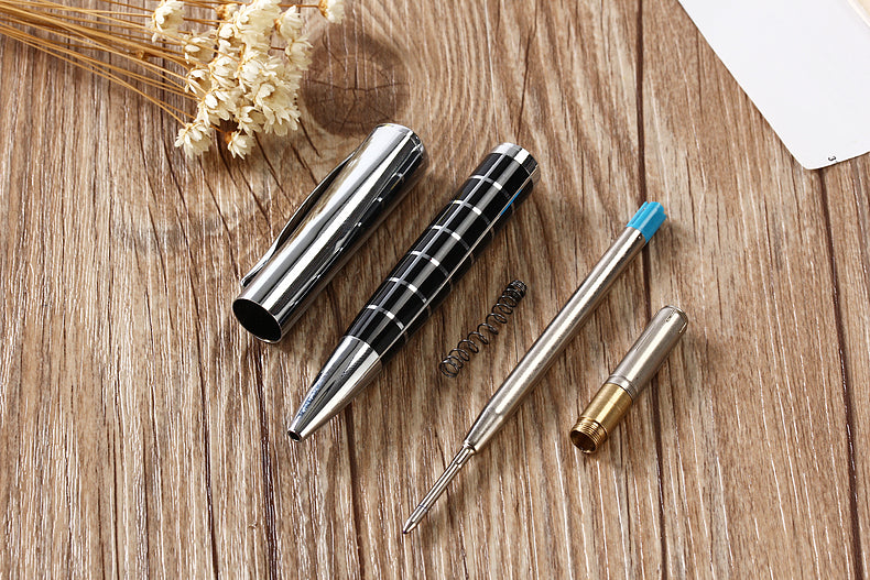 Metal rotating ballpoint pen